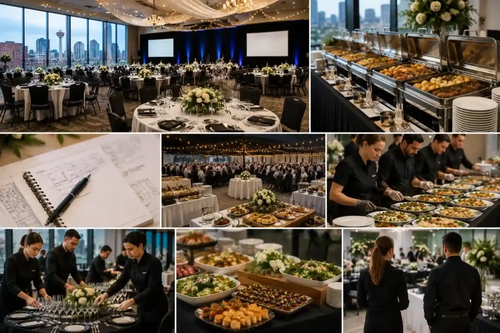 Plan catering for a large event