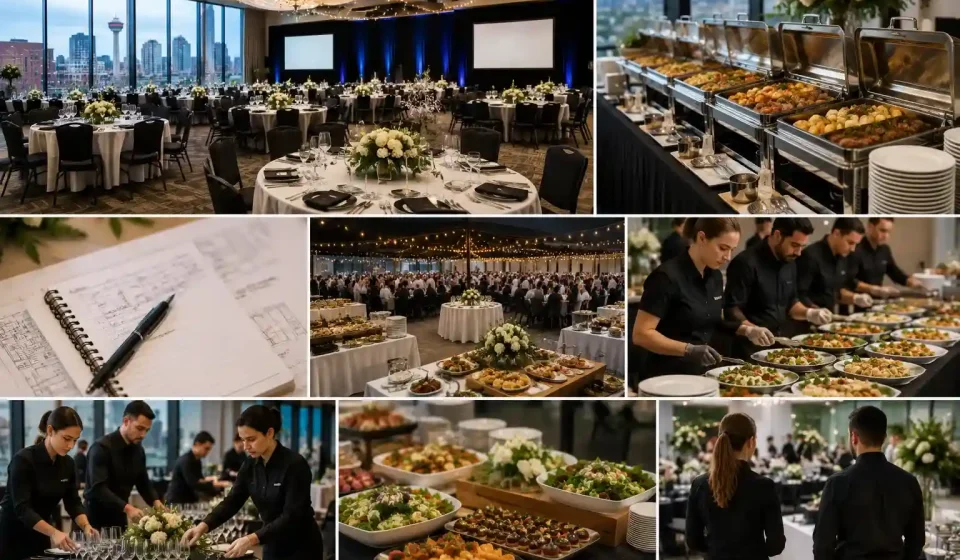 Plan catering for a large event