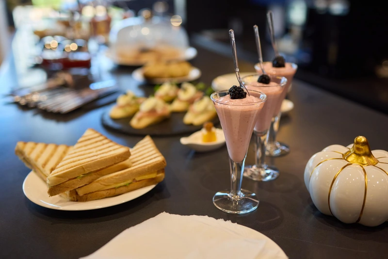 Late night snack station wedding